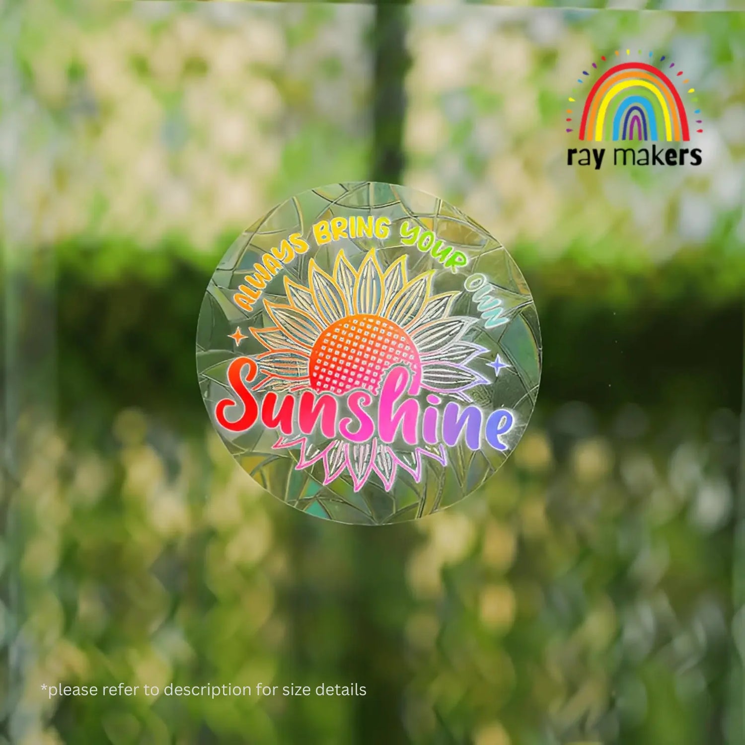 Rainbow Making Suncatcher Sticker RayMakers